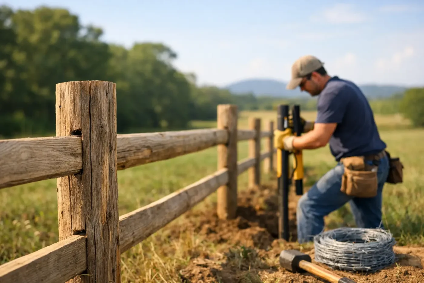 Split Post Fencing Installation That Lasts