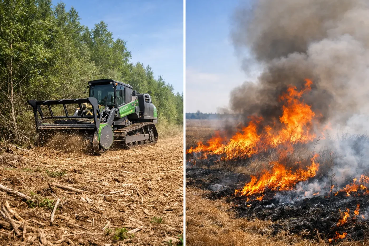 Mulching Versus Burning Vegetation on Rural Land