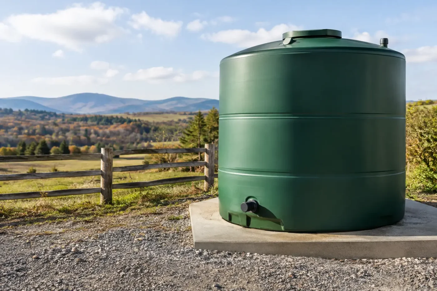 New England Tank Pads Built for Rural Sites